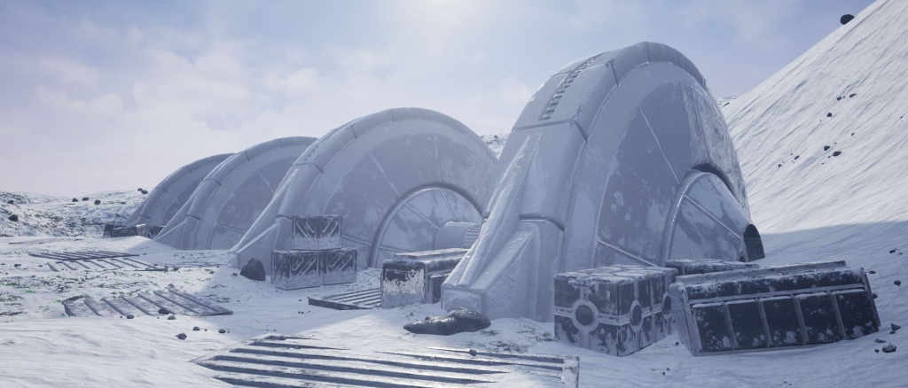The ice world of Hoth from Star Wars