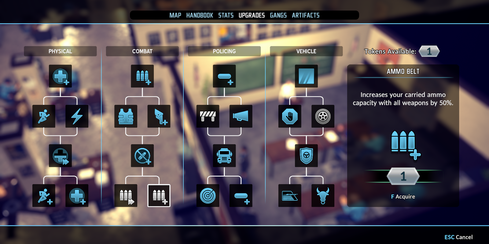 The Precinct skill tree