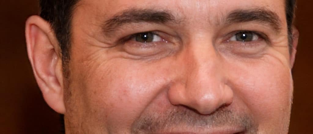 A computer-generated image of a man's face