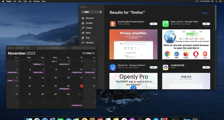 MacOS Catalina desktop