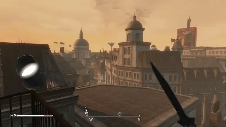 London from the top of Nelson's column - overlooking St Paul's cathedral at sunset